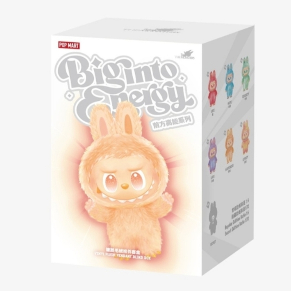 BRAND NEW | POPMART The Monsters Labubu BIG INTO ENERGY Vinyl Face ONE BOX - Picture 1 of 4